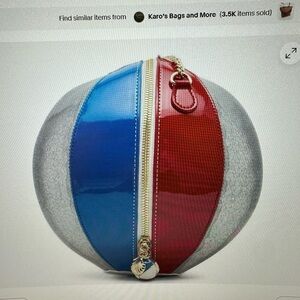 Betsey Johnson Havin A Ball Crossbody Bag Beachball Purse